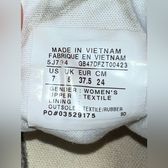 CONVERSE All Star Chuck Taylor Womens Gray Canvas Lace Up Sneakers Sz 7 - Picture 9 of 9